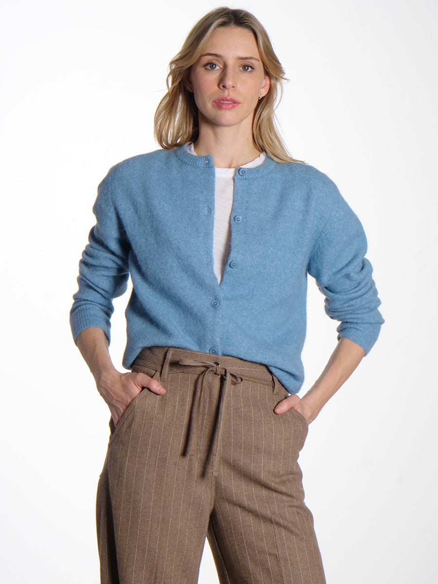 Samsoe Samsoe Nor Short Cardigan - Blue Heaven 