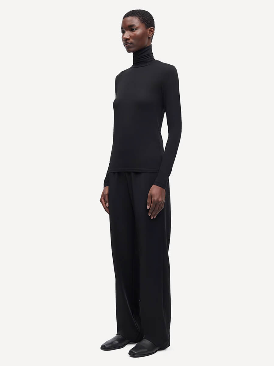 Samsoe Samsoe Sahoys Straight Trousers - black