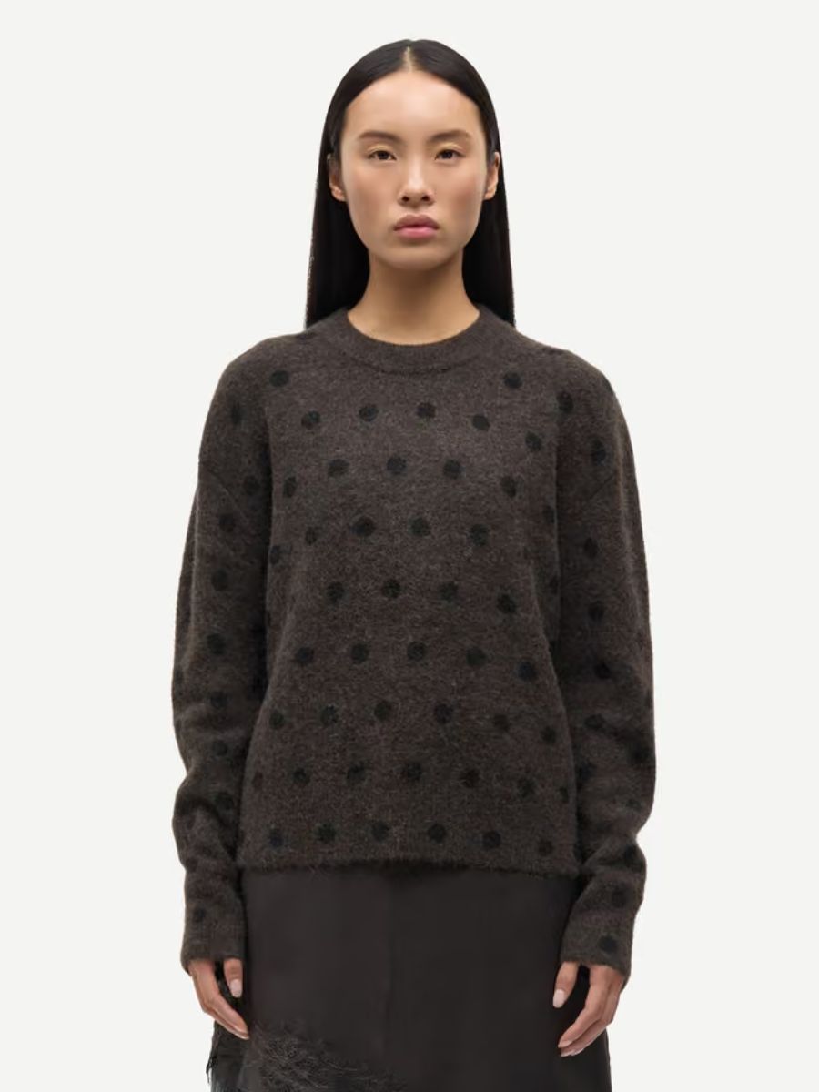 Samsoe Samsoe - Anour O-N Jumper - Mulch Dot