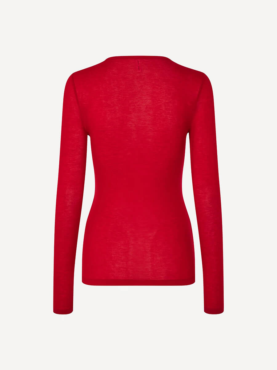 Samsoe Samsoe - Sadou T-Shirt LS - Haute Red