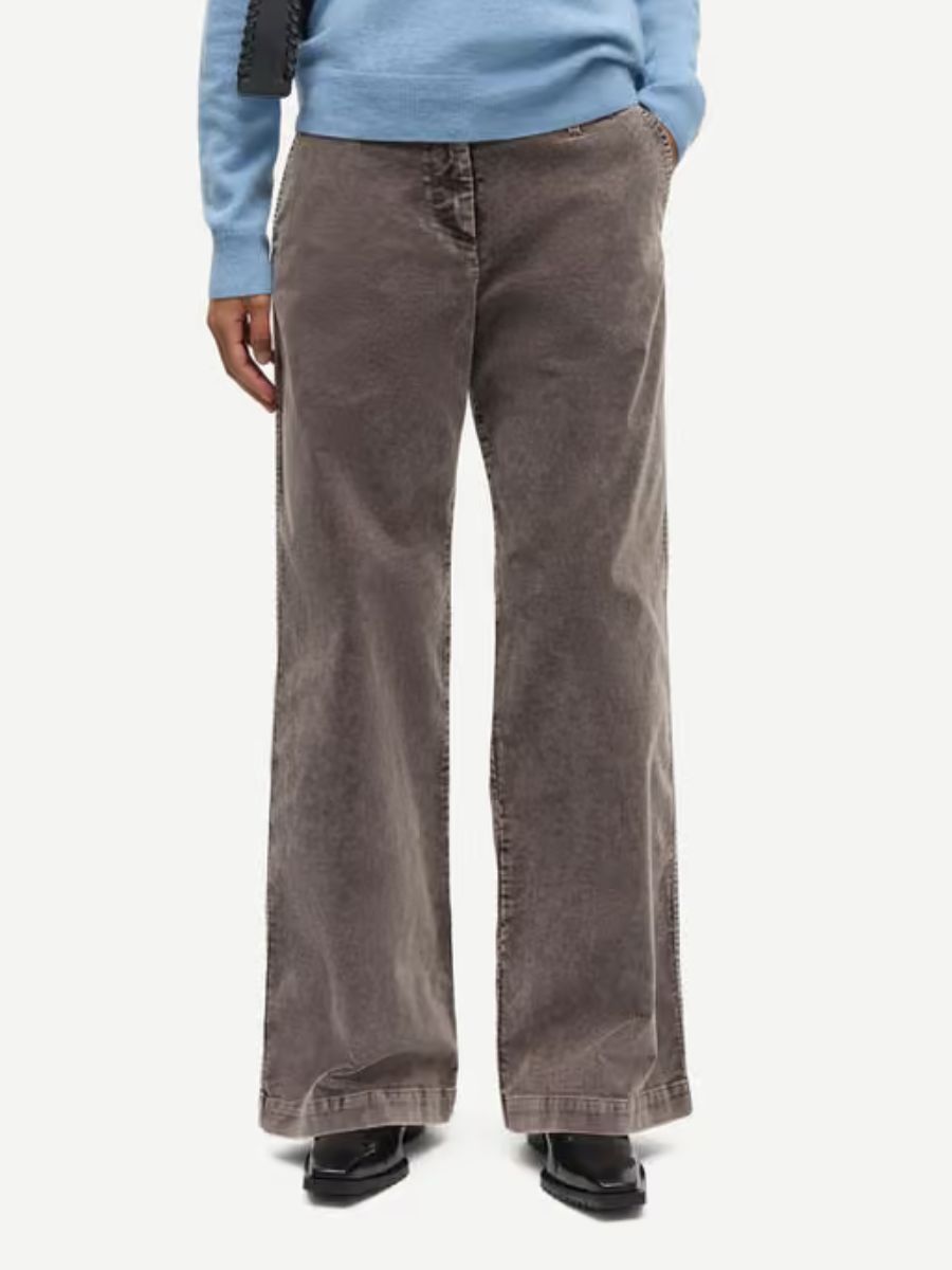 Samsoe Samsoe - Saheaven Cord Trousers - Washed Beige