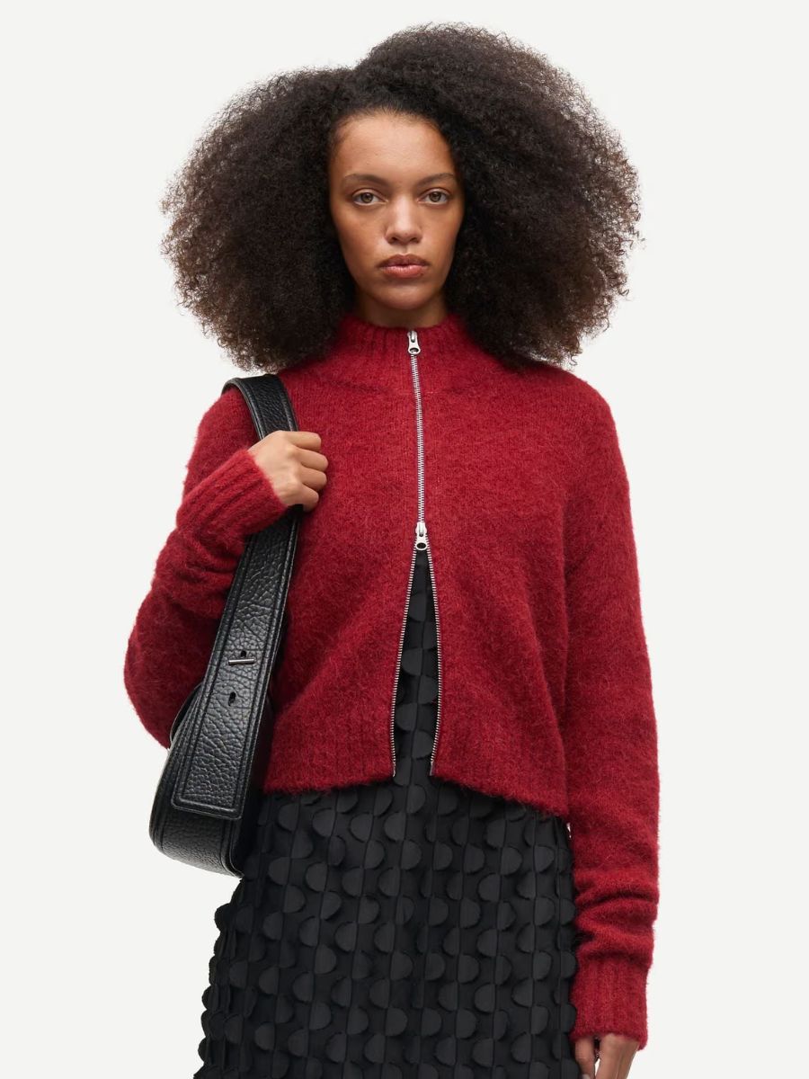 Samsoe Samsoe - Sajeanne Cardigan - Sun Dried Tomato