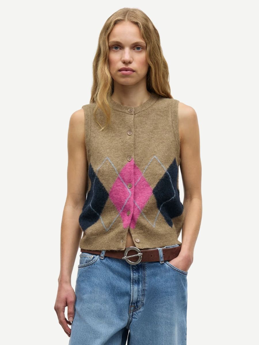 Samsoe Samsoe - Sanoura Vest - Lead Grey1