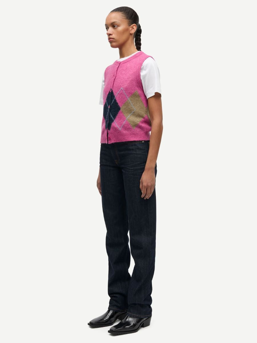Samsoe Samsoe - Sanoura Vest - Red Violet