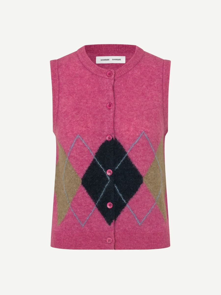 Samsoe Samsoe - Sanoura Vest - Red Violet