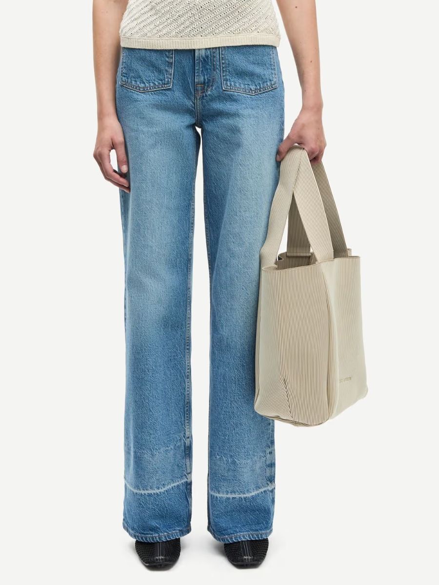 Samsoe Samsoe - Sarebecca Patch Jeans - Stream Blue