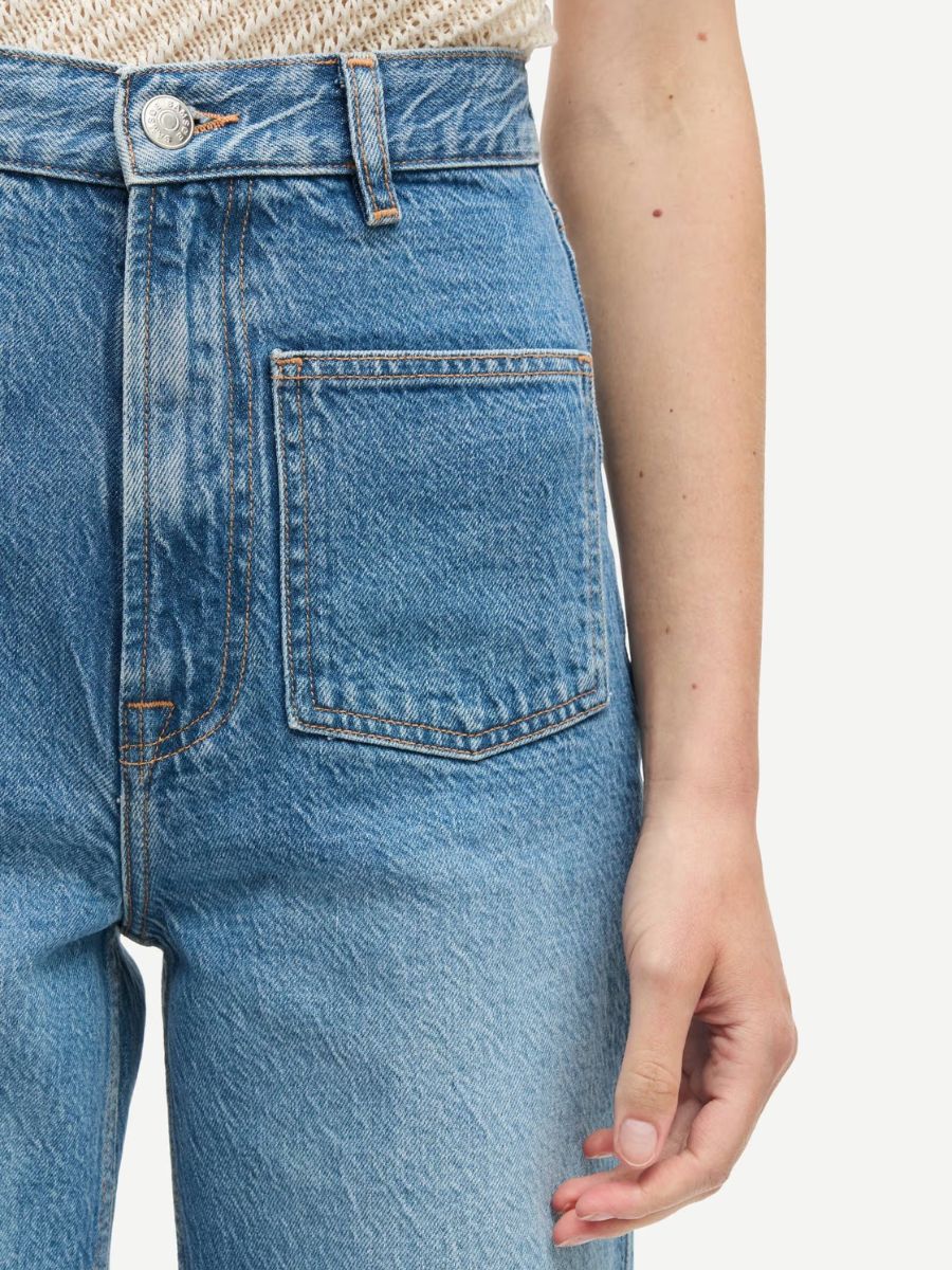 Samsoe Samsoe - Sarebecca Patch Jeans - Stream Blue