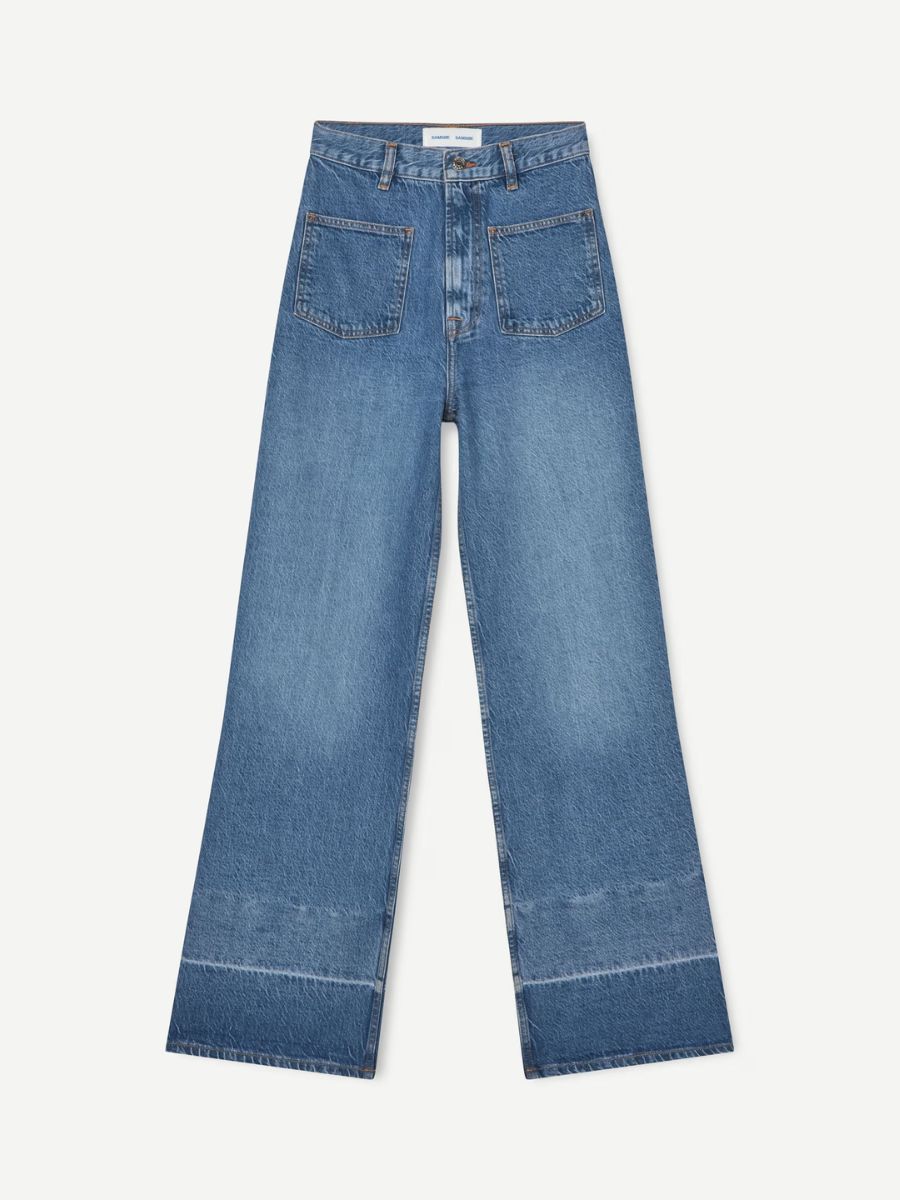 Samsoe Samsoe - Sarebecca Patch Jeans - Stream Blue