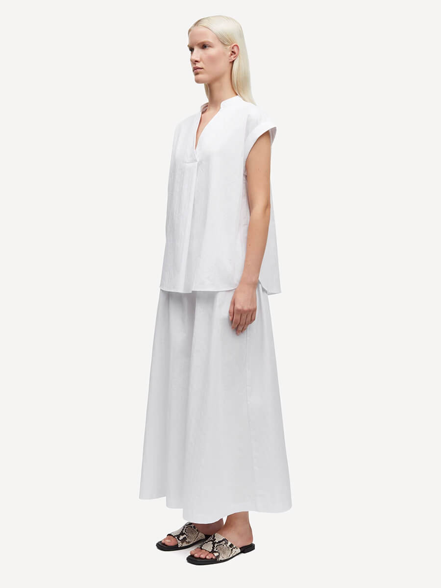 Samsoe Samsoe - Satina SS Shirt - White 4