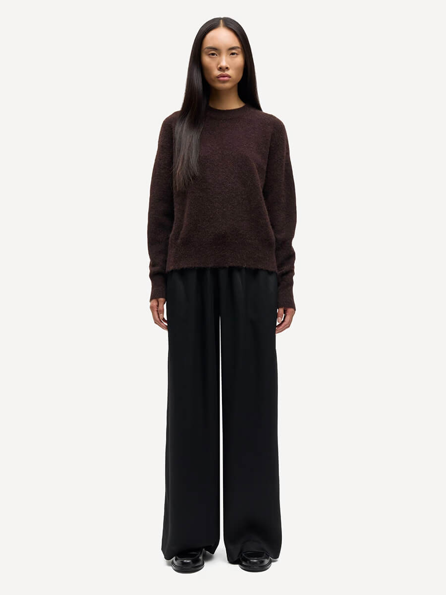 Samsoe samsoe - Anour O-N Jumper - Black Coffee