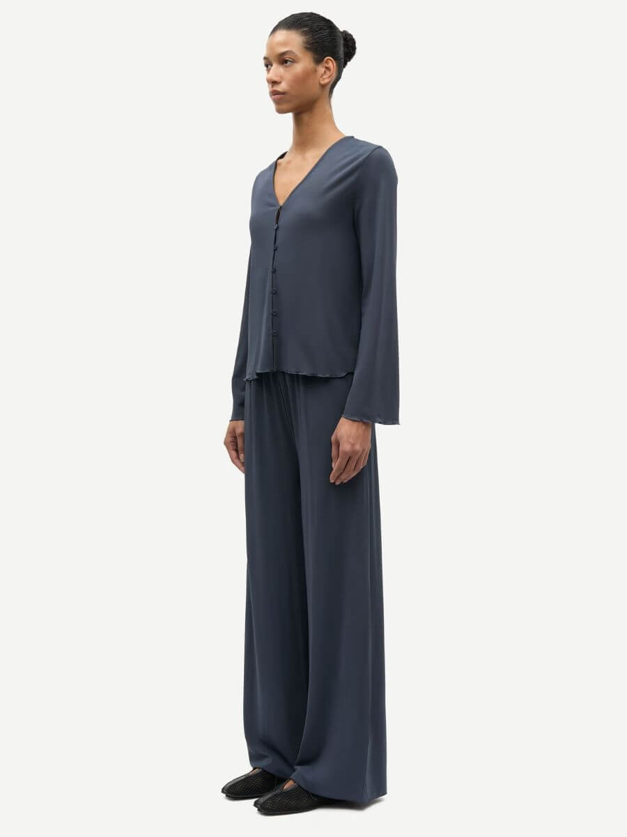 Samsoe Samsoe Saumi Trousers - Ombre Blue