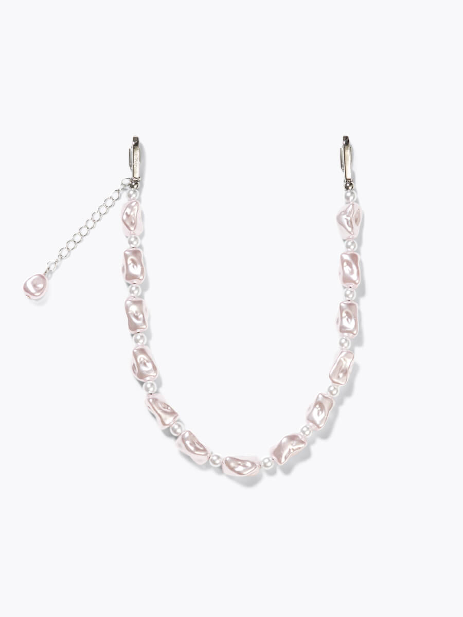 Ateljé Short Phone Cord - Pink Pearl