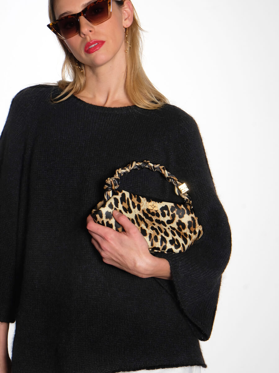 
GANNI Leopard Mini Ganni Bou Bag