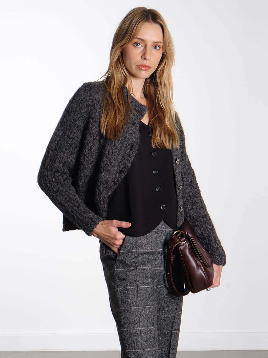 Sibin - Katie cardigan - anthracite
Day - Classic Lady - All time check