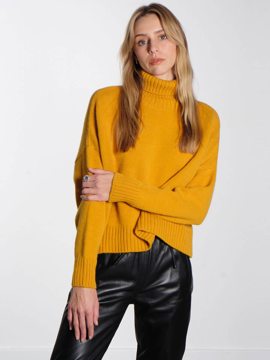 Sibin Linnebjerg Aisha rollneck jumper - Amber