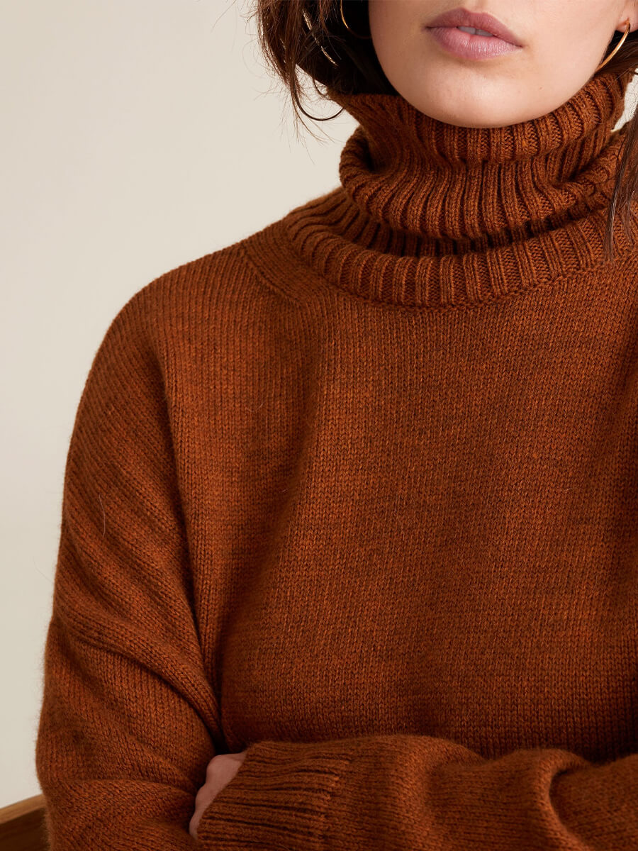 Aisha Rollneck Jumper - Fox