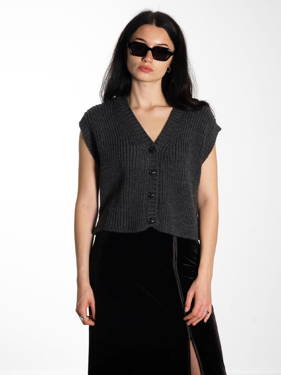 Imena Cardigan - Anthracite