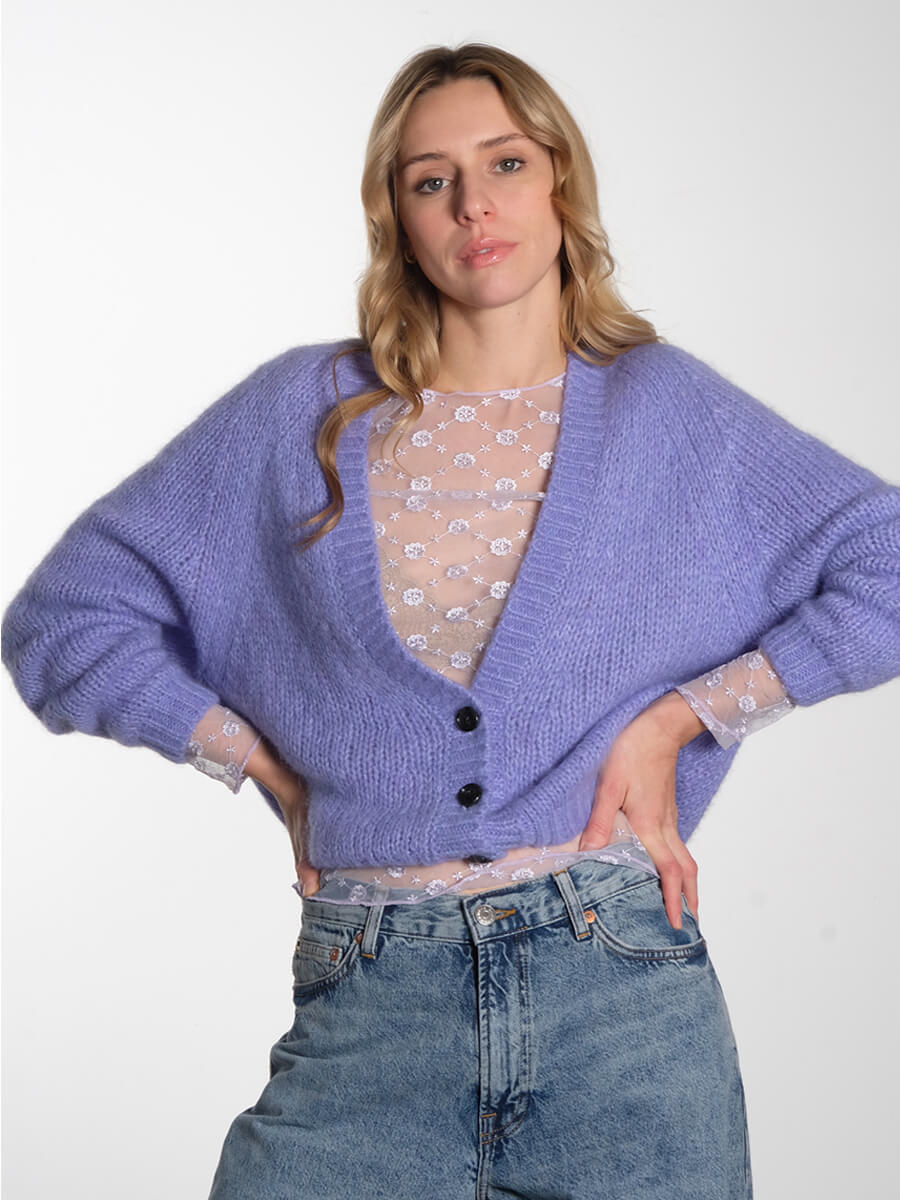 Hunkon Sammy Mesh Blouse - Lavender