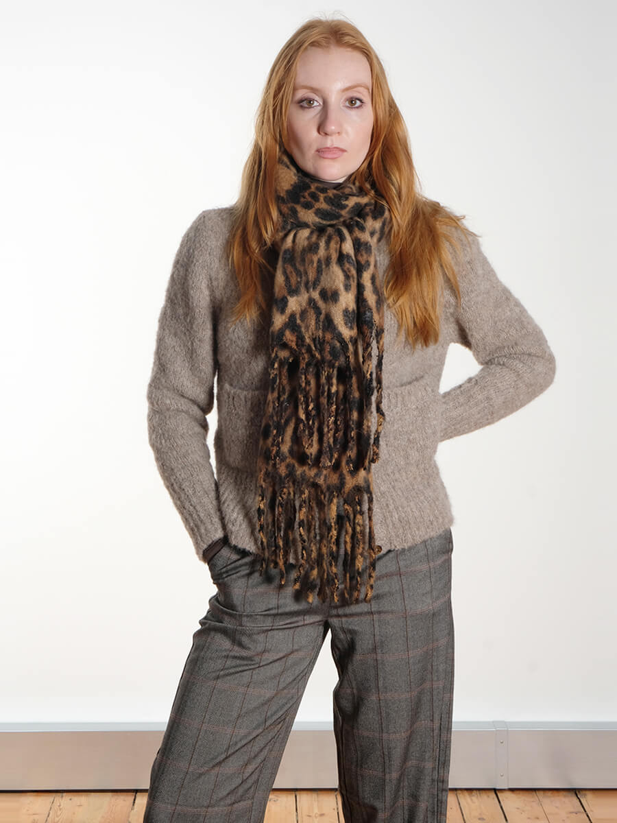Numph  Nulonnie Scarf - Taupe Grey