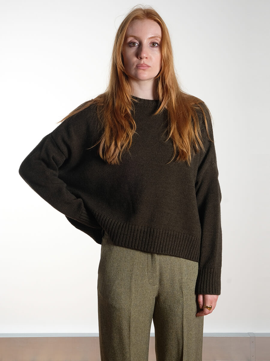 Sibin Linnebjerg Lillie Jumper - Dark Melange Green 