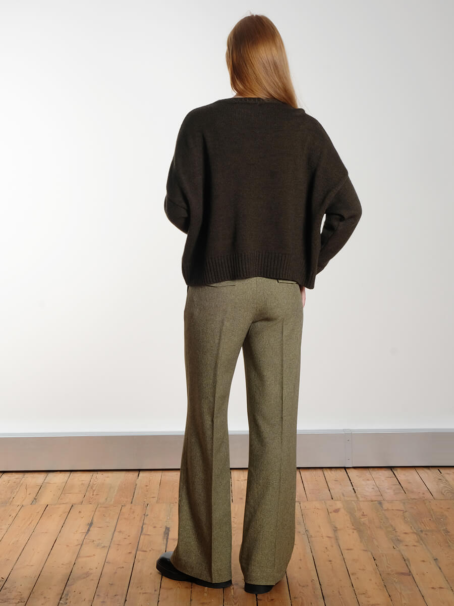 Sibin Linnebjerg Lillie Jumper - Dark Melange Green 