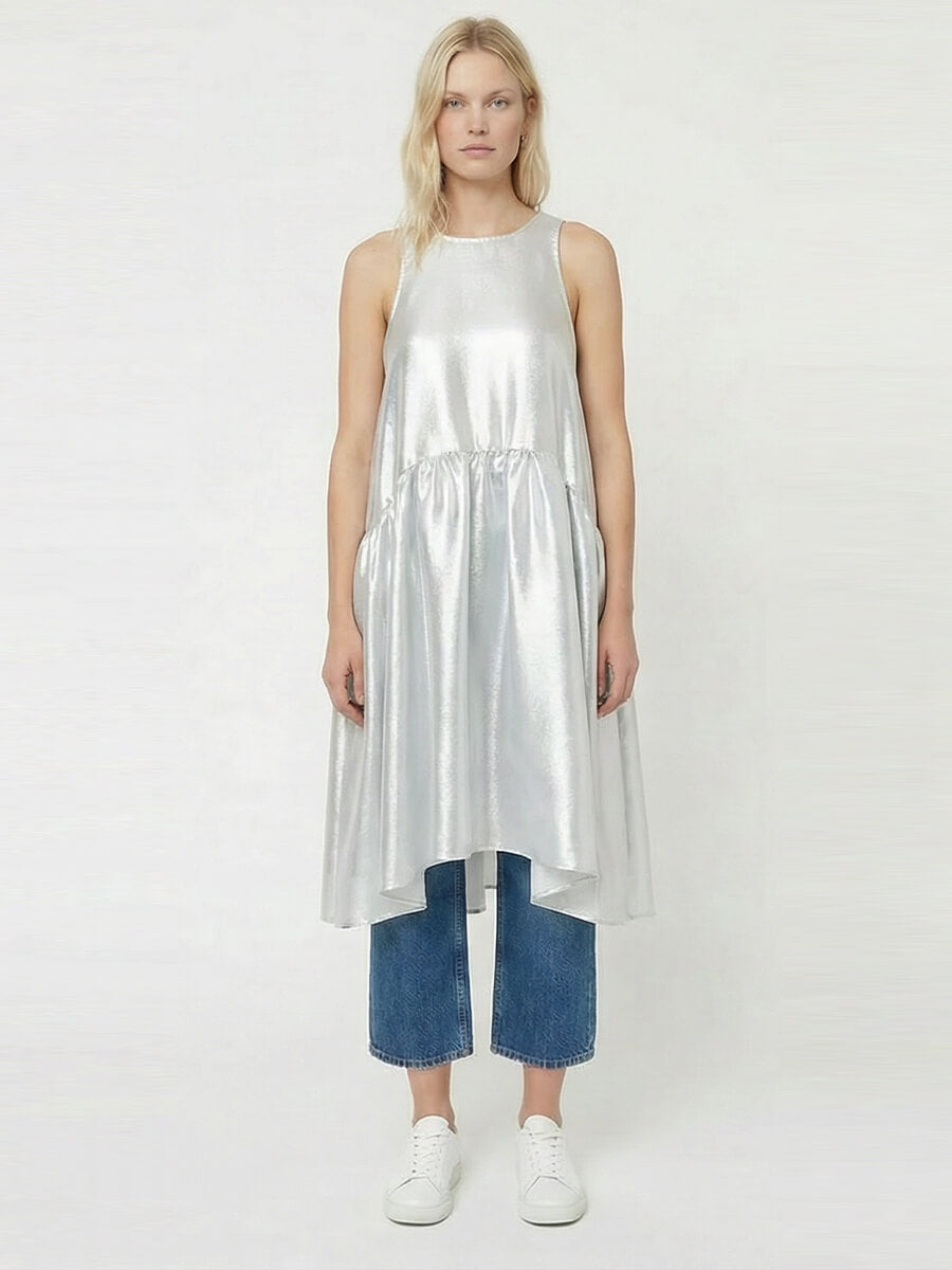 Stella Nova 
Silver Midi Dress