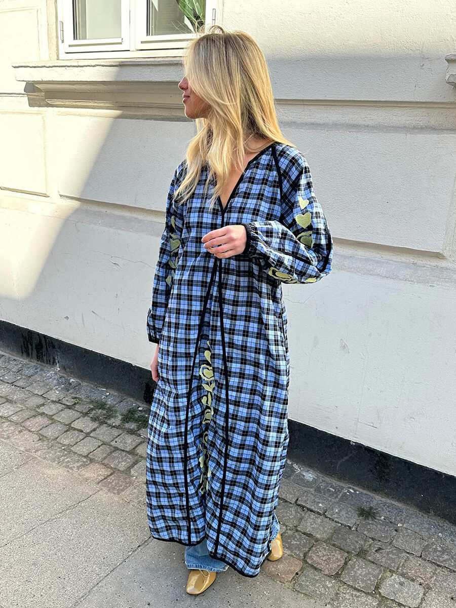 Sissel Edelbo - Fran Dress - Blue Checks