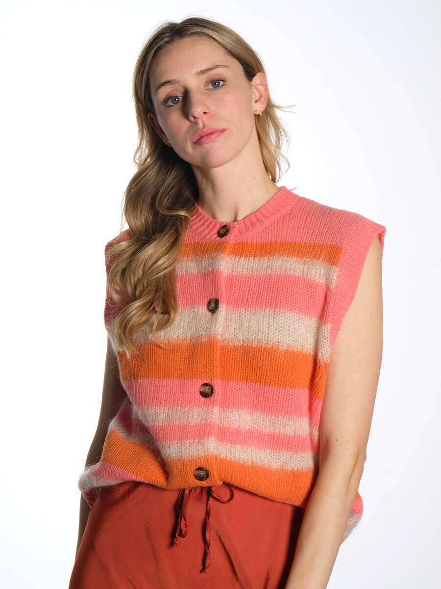 Stella-Nova-Striped-Mohair-Cardigan-Vest