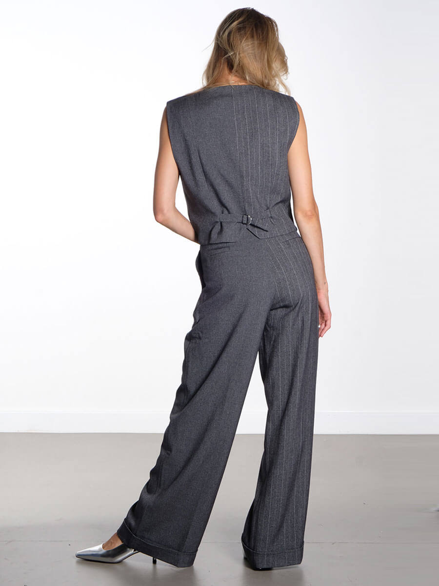 Tailored Vest - Charcoal