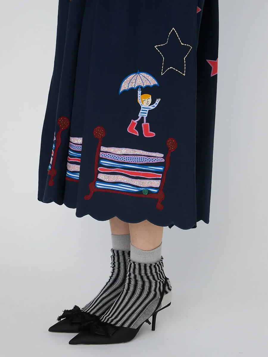 Stella Nova Bead Embellished Midi Dress