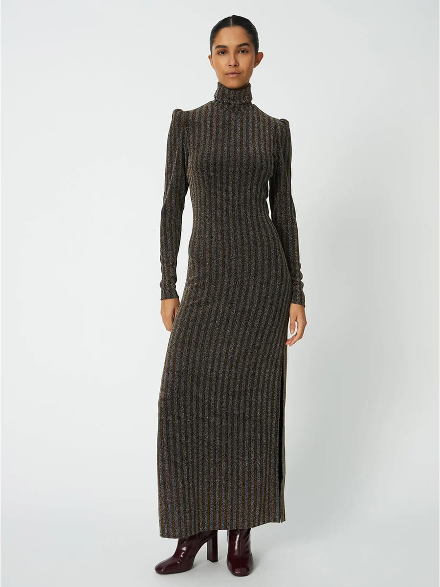 Stella Nova Striped Lurex Jersey Dress 