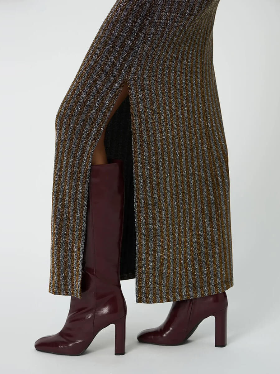 Stella Nova Striped Lurex Jersey Dress 