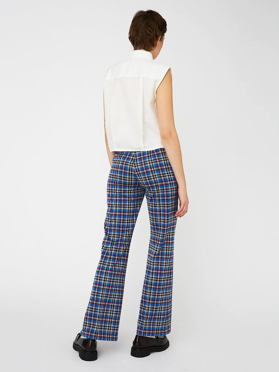 Stella Nova - Checked Flared Pants - Multi Checks