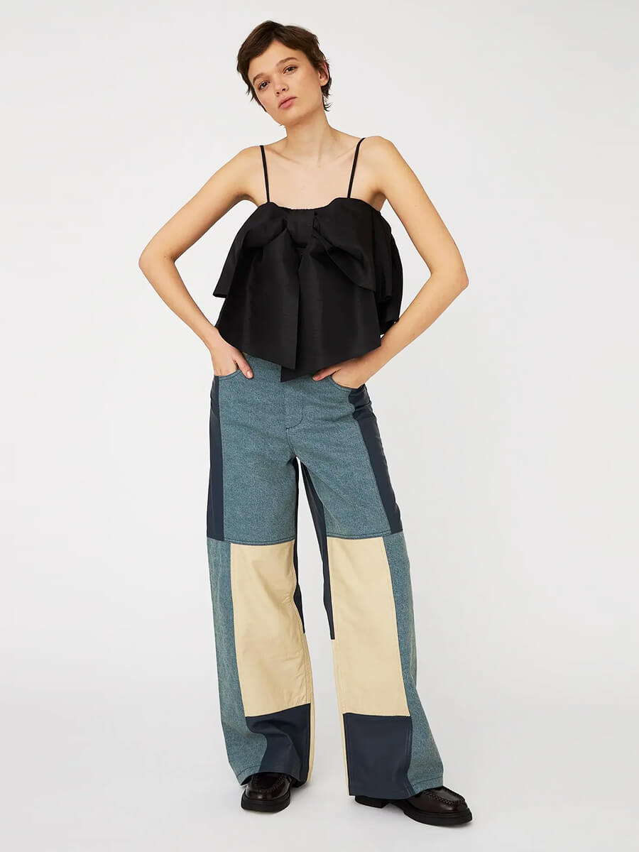 Stella Nova - Crispy Bow Top - Black