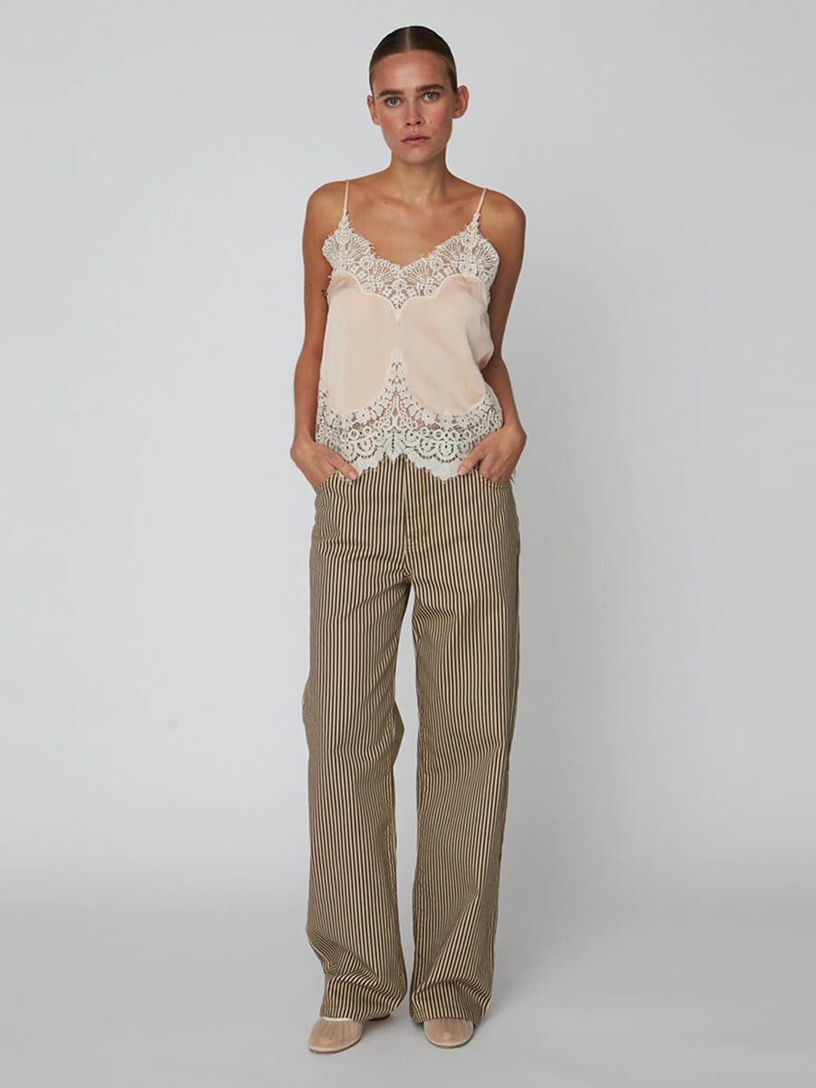 Stella Nova - Delicate Lace Top - Pale Pink