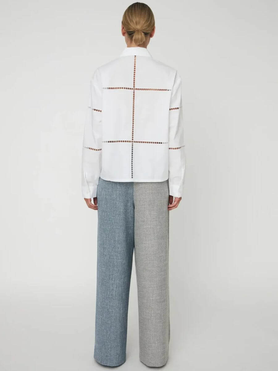 Stella Nova - Wide Shirt with Artworks - White 