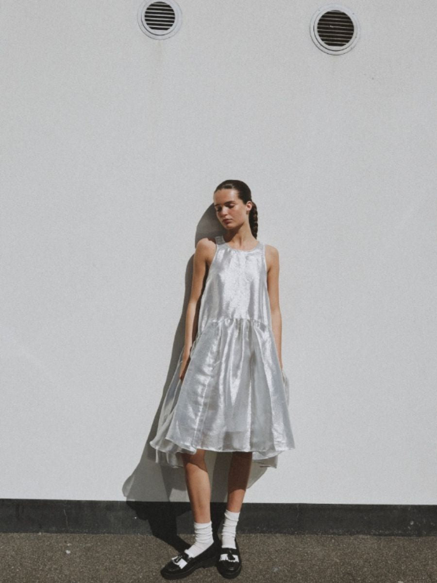 Stella Nova Silver Midi Dress