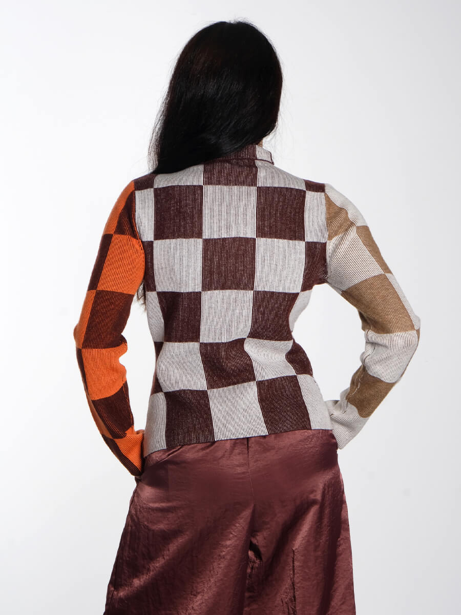 Stine-Goya-Long-Sleeve-Asymmetric-Top-Chocolate-Combo