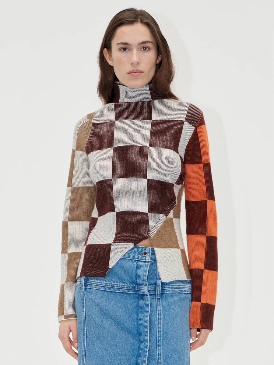 Stine-Goya-Long-Sleeve-Asymmetric-Top-Chocolate-Combo