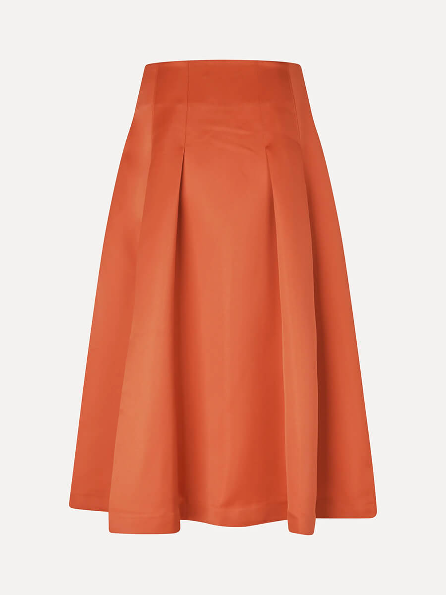 Stine Goya High Volume Midi Skirt - Mecca Orange