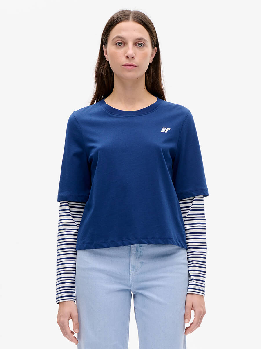 BAUM UND PFERDGARTEN Jolin T-Shirt - Derby Blue Stripe