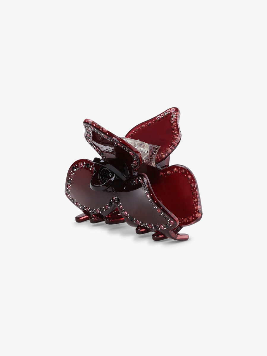 Sui Ava - Polly Harvest Middle Hairgrip - Burgundy