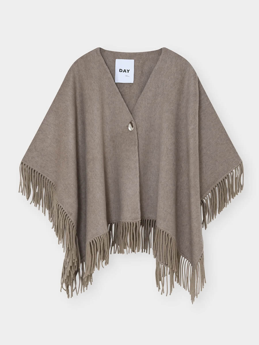 Day Birger et Mikkelsen Sybil Fringes Wrap - Beige Melange
