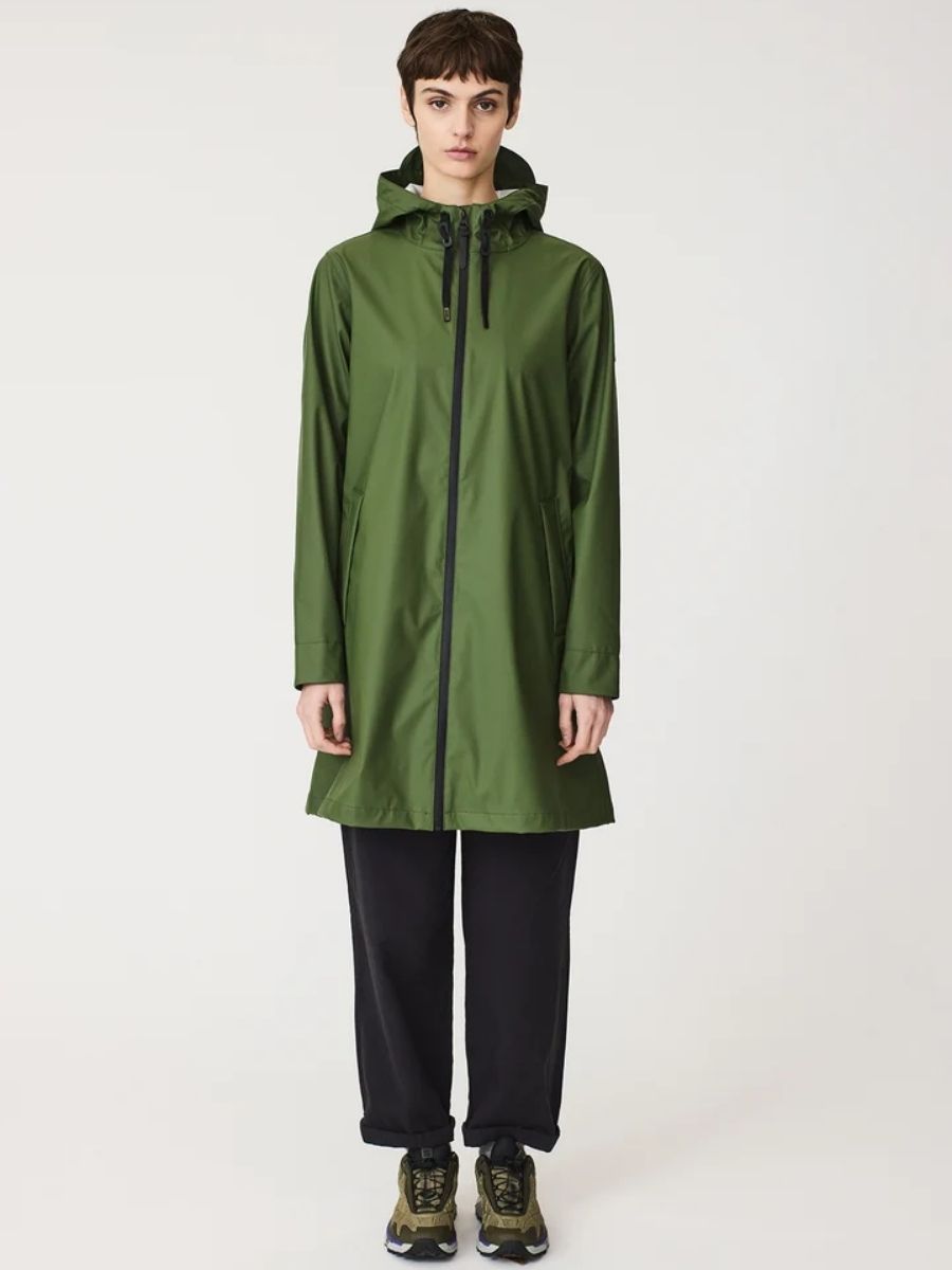 Tantä - Nuovola Raincoat - Bronze Green