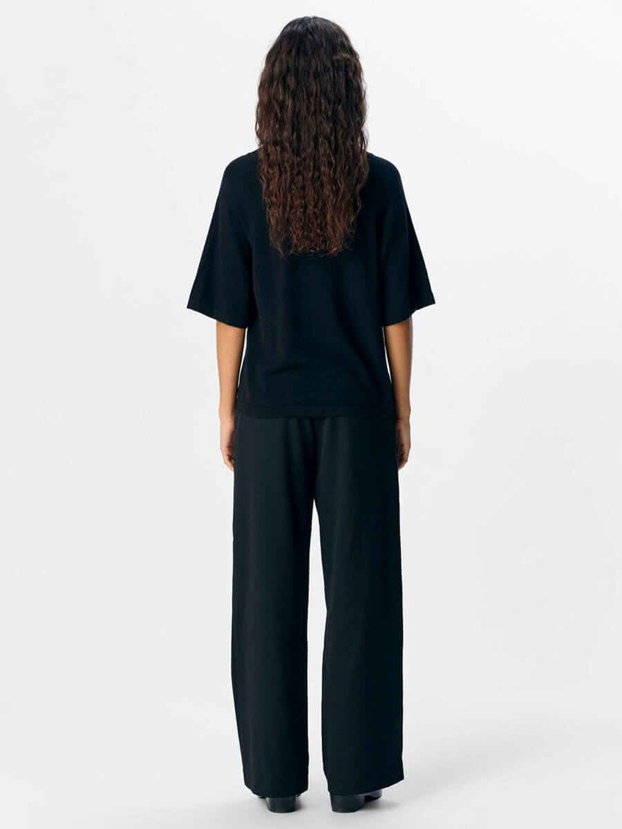 Object Thess V-Neck Top - Black