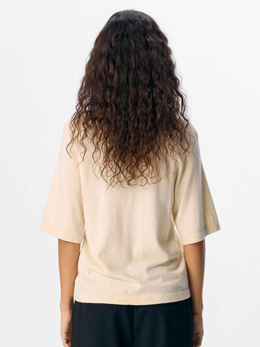 Object Thess V-Neck Top - Sandshell