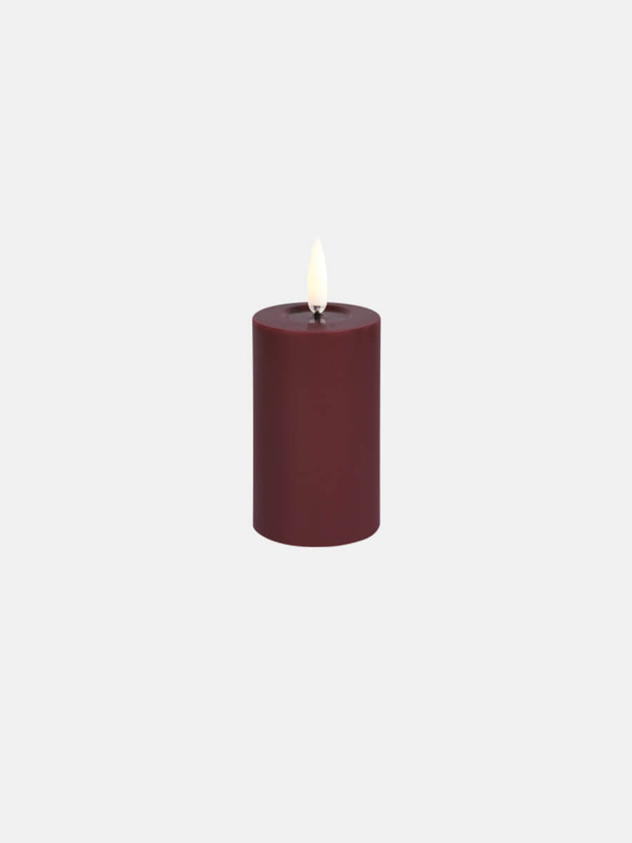 Uyuni-Lighting-LED-Pillar-Candle-5x4.5-Wine-Red