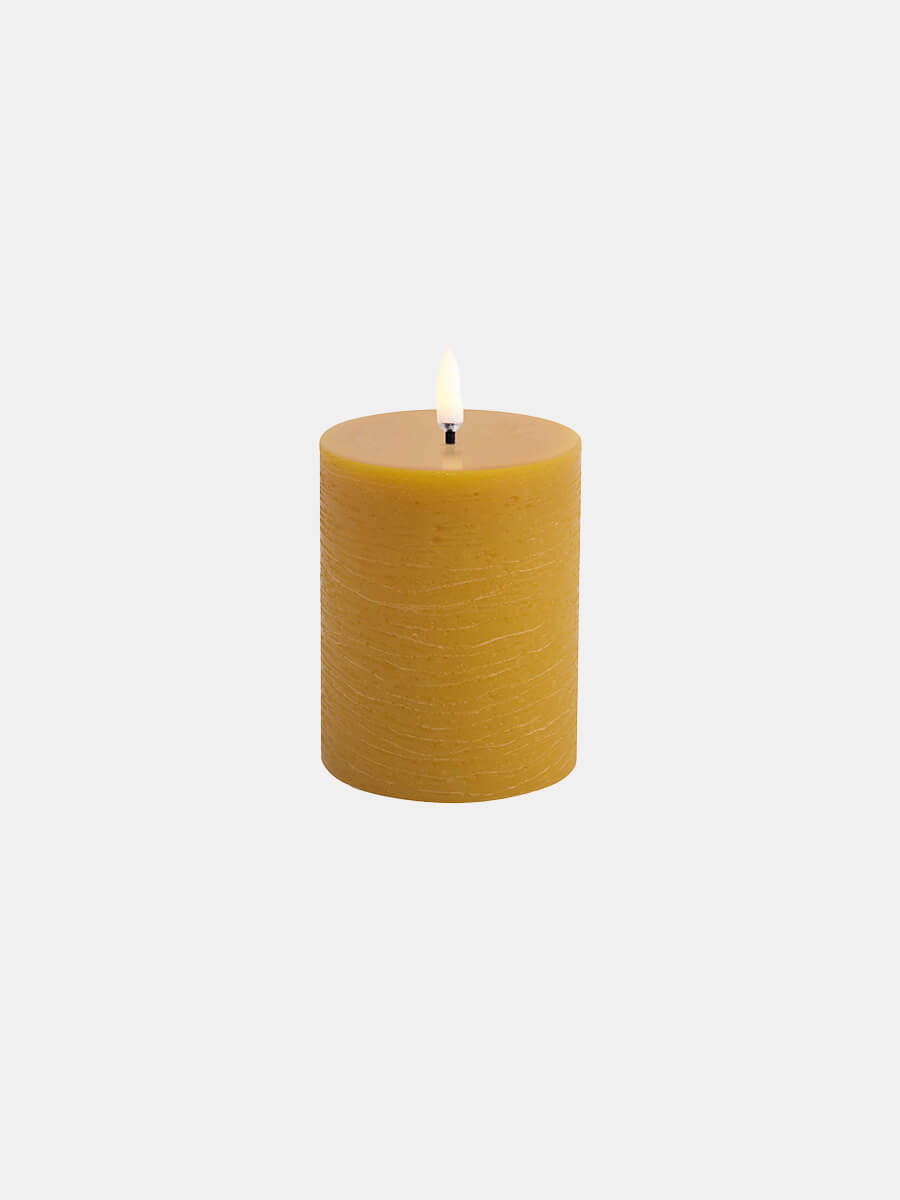 Uyuni Lighting LED Pillar Candle 7.8x10 - Curry Yellow