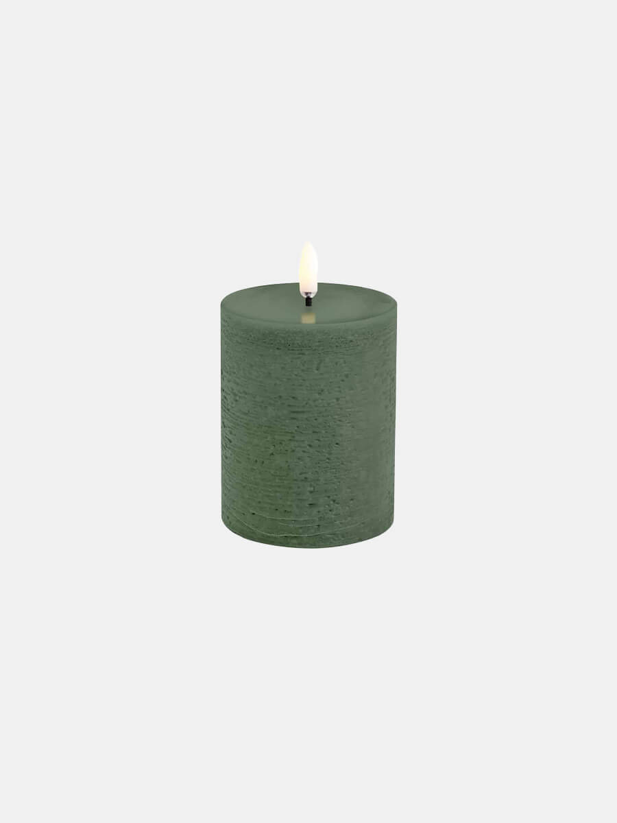 Uyuni Lighting LED Pillar Candle 7.8x10.1 - Olive Green.jpg