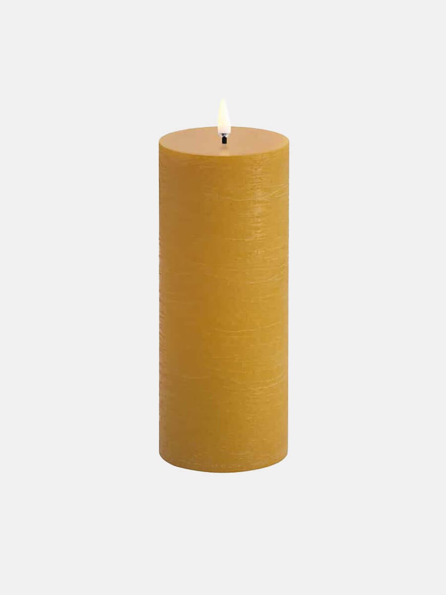 Uyuni Lighting LED Pillar Candle 7.8x20 - Curry Yellow